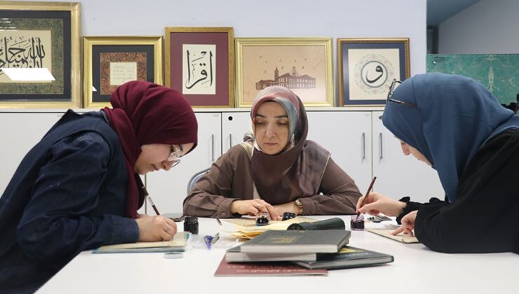 Hat sanatı kadın elinde geleceğe taşınıyor