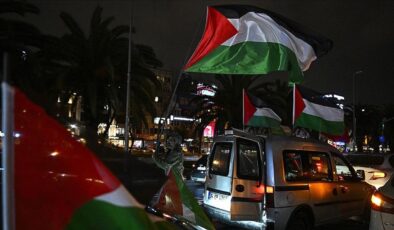 İstanbul’da “Gazze’ye destek” konvoyu düzenlendi
