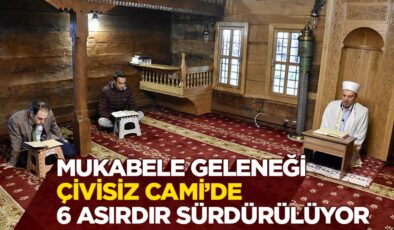 Ordu’da çivisiz Laleli Cami’de mukabele geleneği 6 asırdır sürdürülüyor
