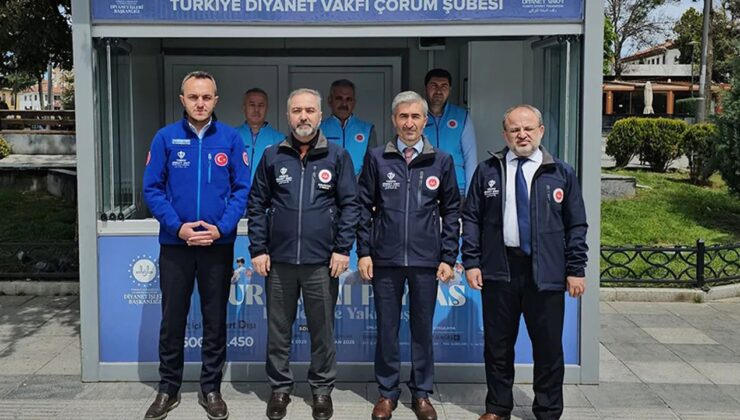 Çorum’da vekaletle kurban bağış standı dualarla açıldı