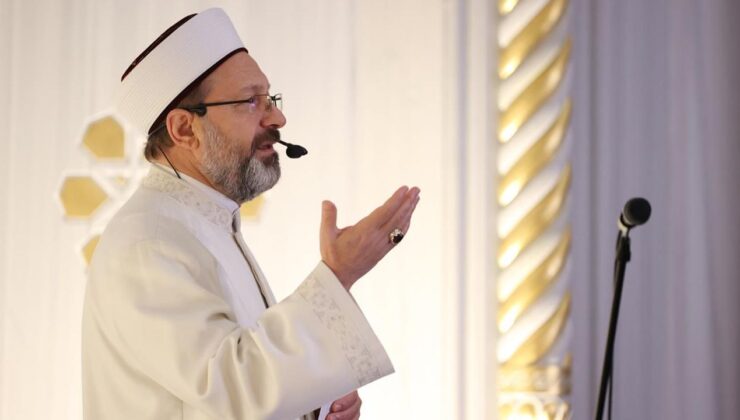 Başkanı Erbaş, işgalcilere sert tepki gösterdi