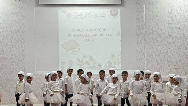 Suruç’ta minikler yıl sonu heyecanı yaşadı