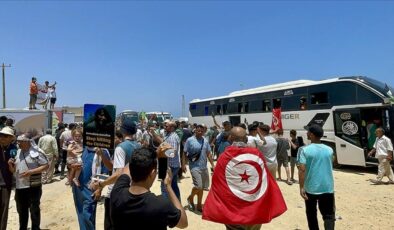 Gazze’ye ilerleyen Mağrib Direniş Konvoyu Libya’nın Zliten kentinden Misrata’ya doğru yola çıktı