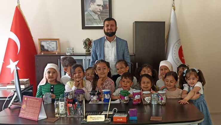 Halkapınar’da minikler Filistin’e destek oldu