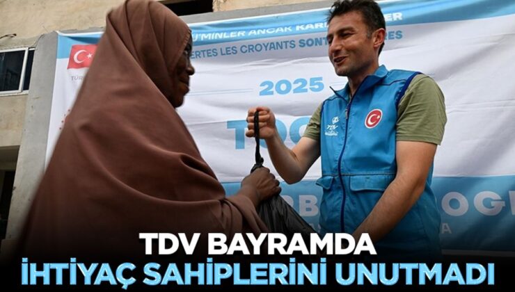 TDV bayramda ihtiyaç sahiplerini unutmadı