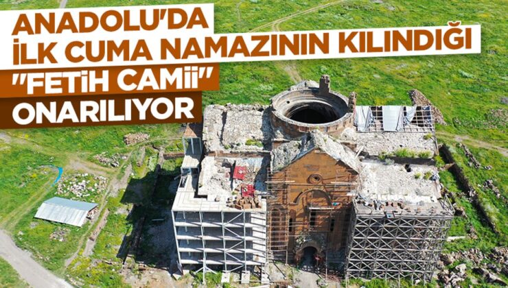 Anadolu’da ilk cuma namazının kılındığı Ani’deki “Fetih Camii” onarılıyor