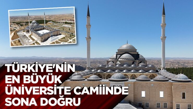 Batman Üniversitesi’nde yapımına başlanan cami inşaatı çalışmalarında sona gelindi