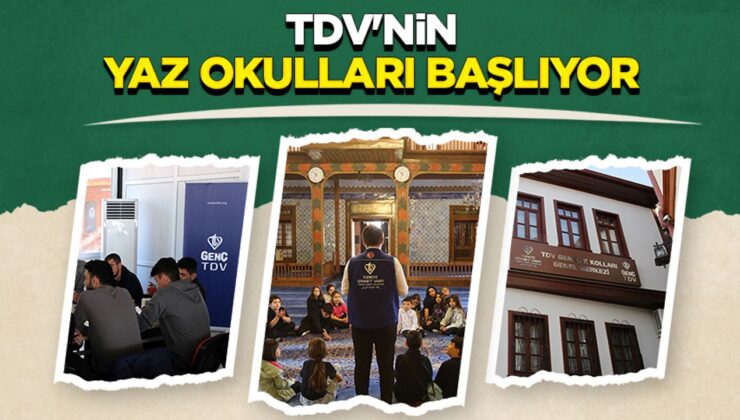 TDV’nin yaz okulları başlıyor