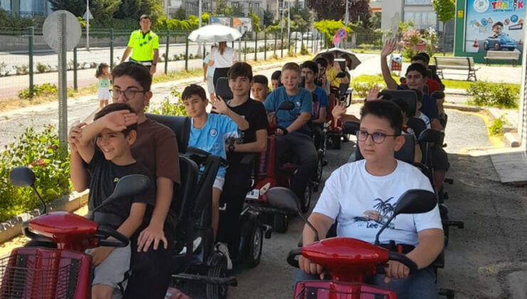 Yeşilyurt’ta Yaz Kur’an Kursu öğrencilerine trafik eğitimi