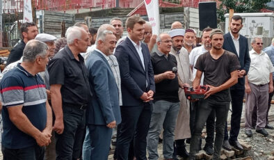 Fındıklı Ada Camii’nin temeli dualarla atıldı