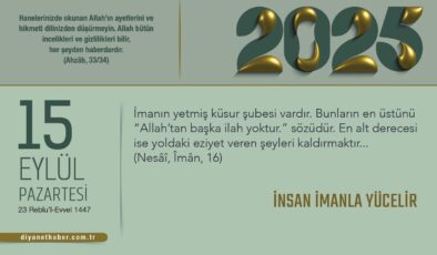 İnsan İmanla Yücelir