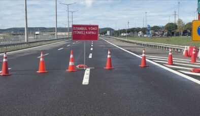 Bolu Dağı Tüneli İstanbul yönü, 31 Ekim’e kadar günde 5 saat kapatılacak