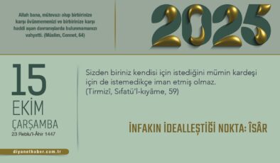 İnfakın İdealleştiği Nokta: Îsâr