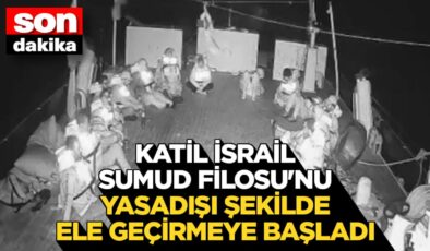 Küresel Sumud Filosu’na saldıran işgalci donanma unsurları, gemileri yasadışı şekilde ele geçirmeye başladı