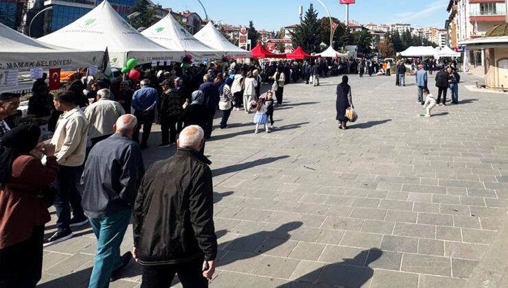 Mamak’ta Gazze için yardım kermesi açıldı
