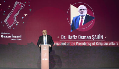 Dr. Şahin: Gazze’nin değil, bütün insanlığın sınavı