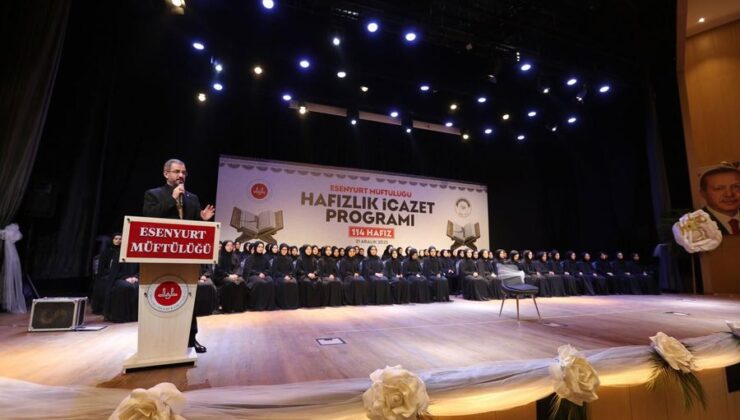 Esenyurt’ta 114 hafız için “İcazet Merasimi” düzenlendi