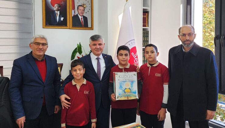 Köyceğiz’de imam hatipli çocuklardan Gazze’ye destek