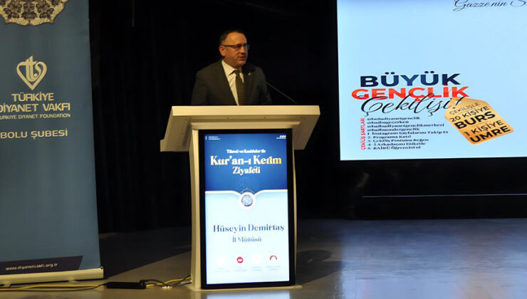 Bolu’da gençler Kur’an sofrasında buluştu