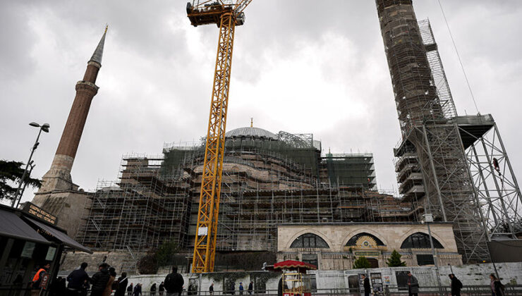 Ayasofya’da tarihinin en kapsamlı restorasyonu