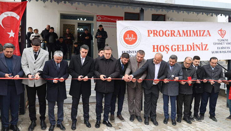 Elbistan’da depremde yıkılan cami yeniden inşa edildi