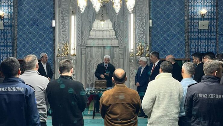Aksaray’da hükümlüler cami programında buluştu