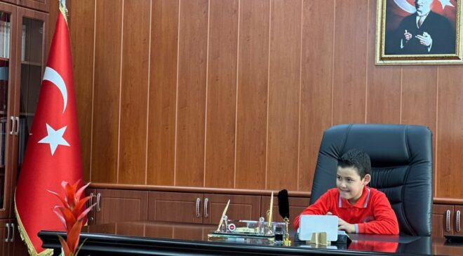 Çocuklar müftülükte ağırlandı