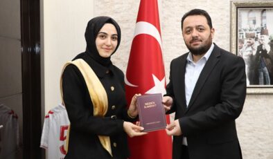 Genç yazardan müftülüğe ziyaret