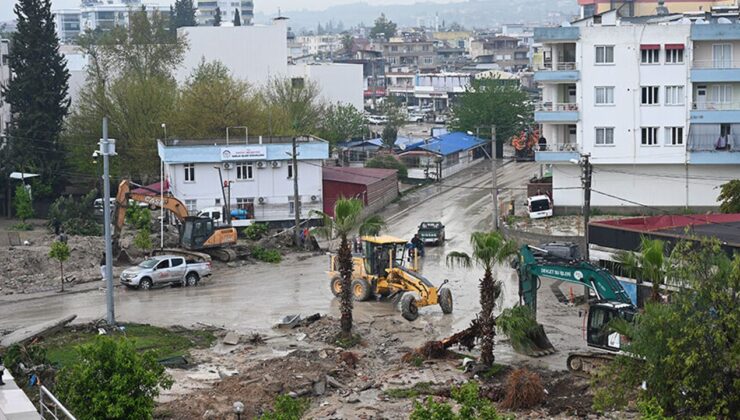 Osmaniye’de selden etkilenen alanlarda temizlik ve hasar tespiti başlatıldı