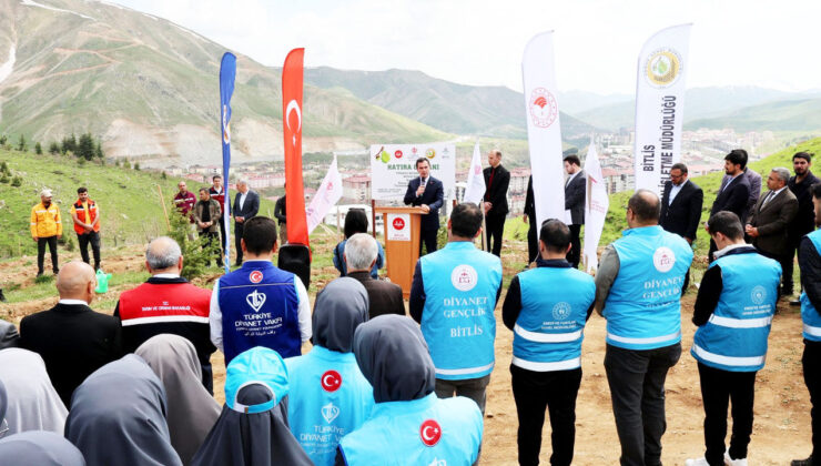 Bitlis’te iyilik fidanları toprakla buluştu