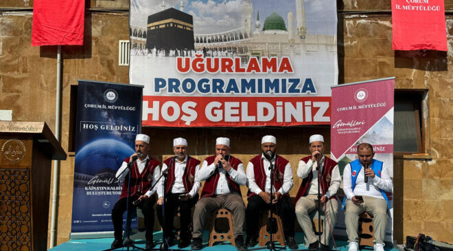 Çorum’da 325 hac yolcusu dualarla uğurlandı
