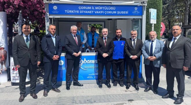 Çorum’da vekaletle kurban bağış ve tanıtım standı açıldı