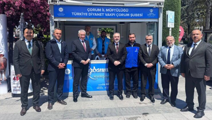 Çorum’da vekaletle kurban bağış ve tanıtım standı açıldı