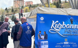 Hakkari’de TDV kurban standı kuruldu