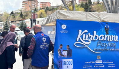 Hakkari’de TDV kurban standı kuruldu