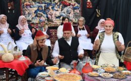 Selimiye Meydanı’nda “Edirne’nin bayram sofrası” canlandırıldı