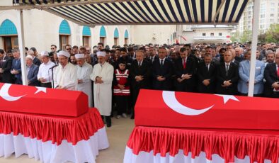 Tekirdağ’da şehit polislerin cenaze namazı kılındı