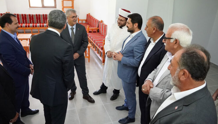 Erentepe Köyü’nde 45 günde tamamlanan cami açıldı